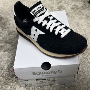 Saucony Womans Black and White Sneakers